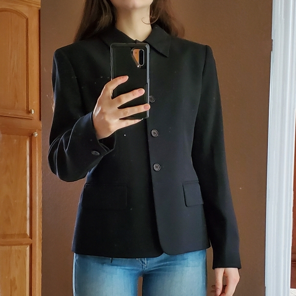 Vintage 100% Worsted Wool Blazer Jacket - Picture 2 of 5